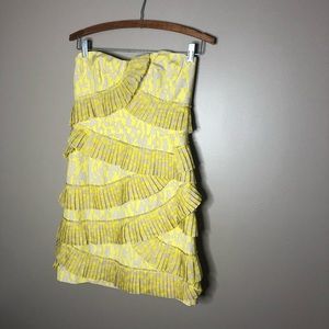 Mini Strapless Silk Dress